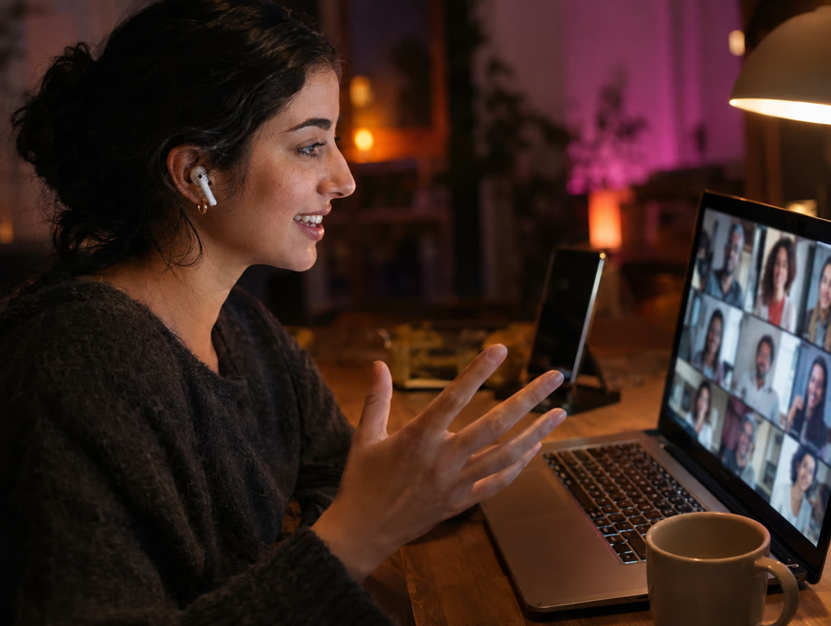 صبية عم تسأل بجلسة مباشرة على اللابتوب